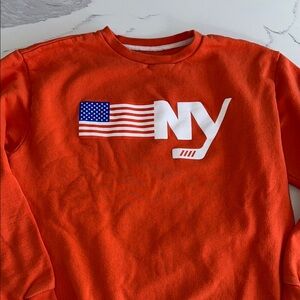 NY ISLANDERS limited edition American flag 🇺🇸 USA sweatshirt team gear orange L